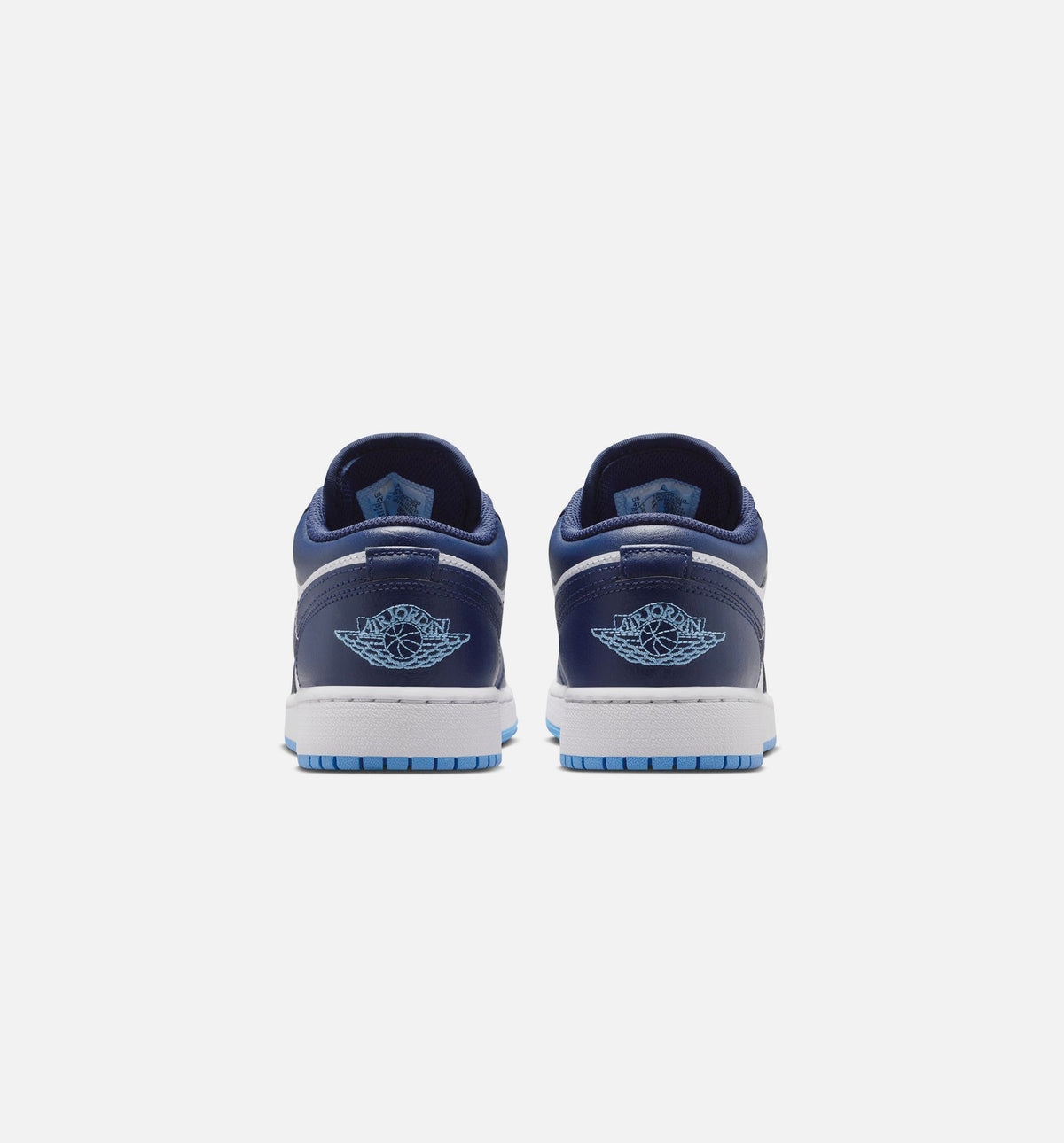 Air Jordan 1 Low Grade School Sneakers - Midnight Navy/University Blue/White