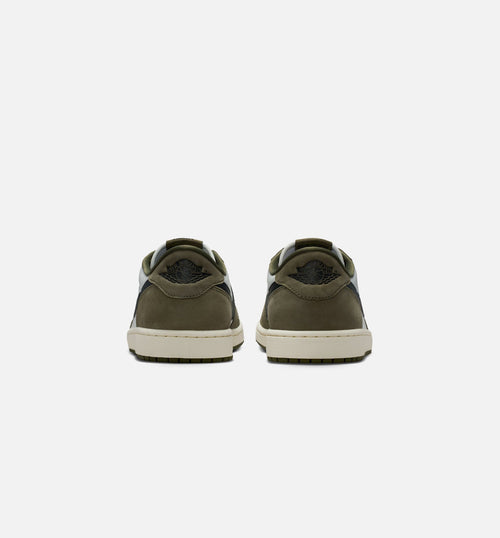 Air Jordan 1 Low OG Men's Sneakers - Medium Olive/Black/Summit White/Sail