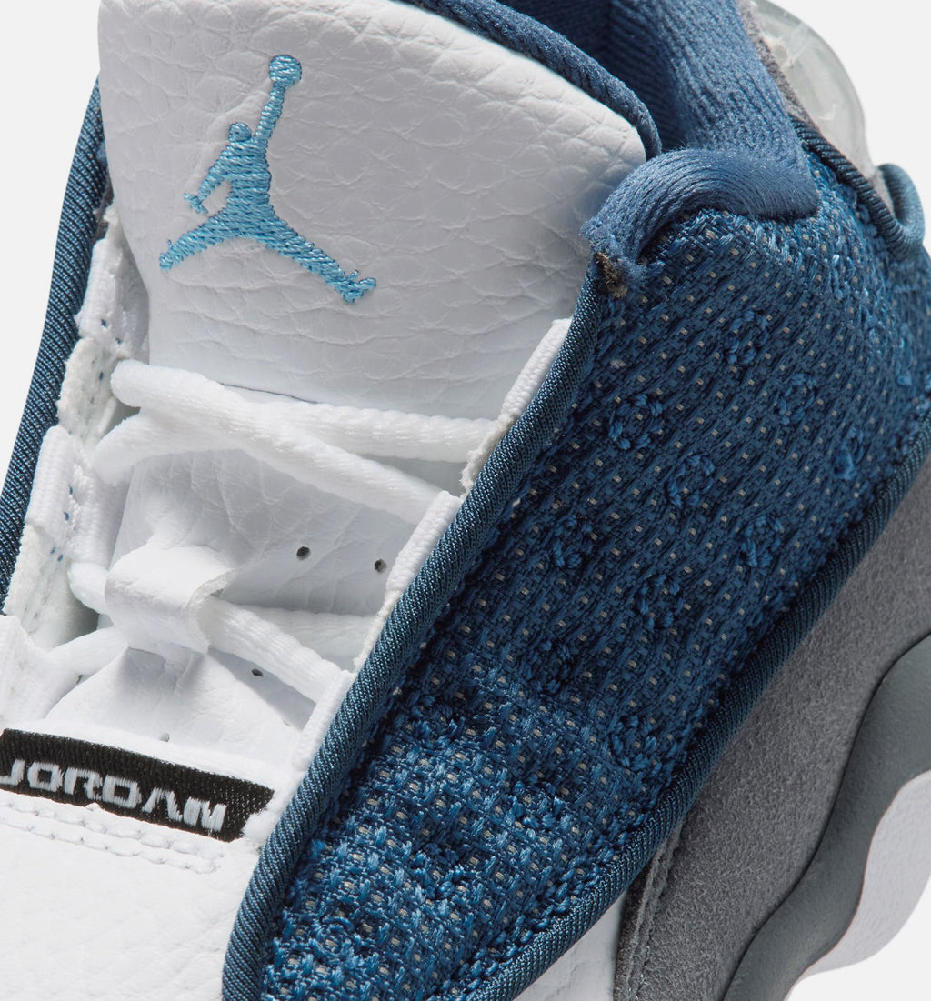 Air Jordan 13 Retro Navy and Flint Grey Infant & Toddler Sneakers - Navy/University Blue/Flint Grey/White