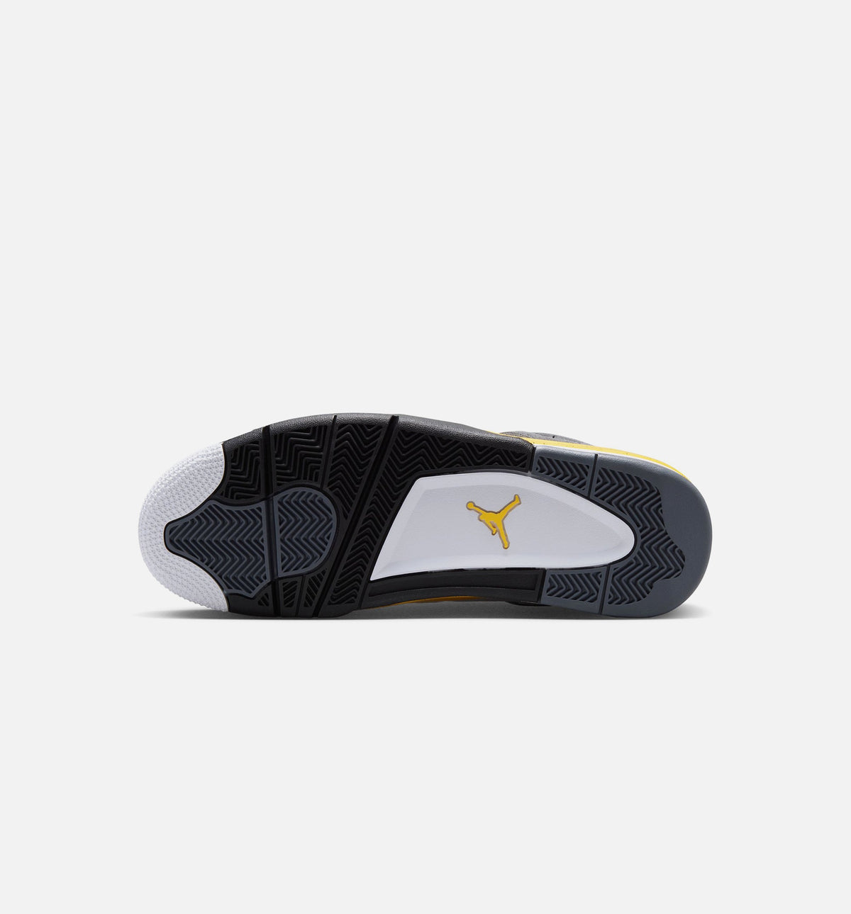 Air Jordan 4 Retro Rare Air Tour Yellow Preschool Sneakers - White/Dark Blue Grey/Black/Tour Yellow