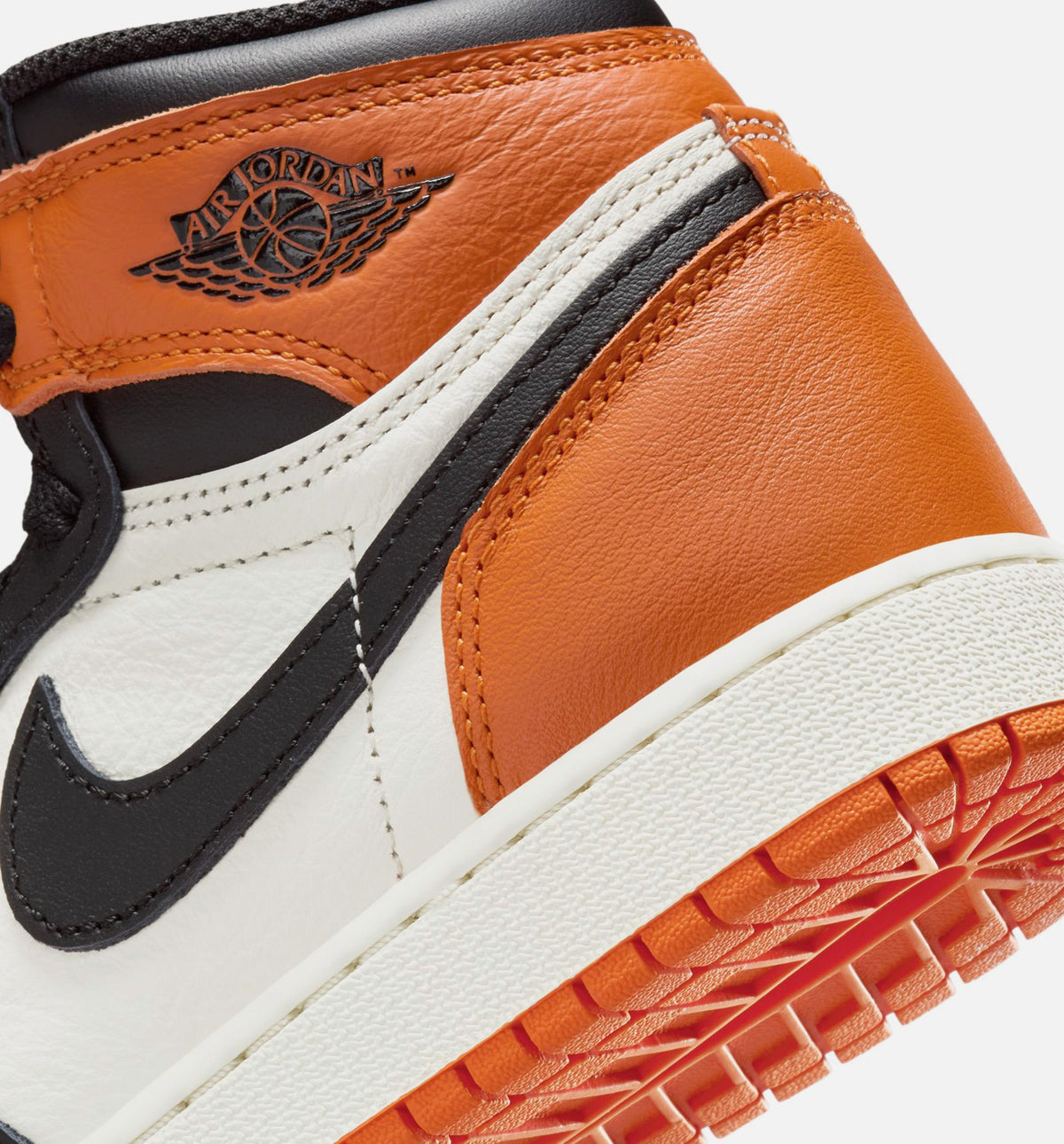 Air Jordan 1 Retro High OG Shattered Backboard Grade School Sneakers - Black/Sail/Starfish